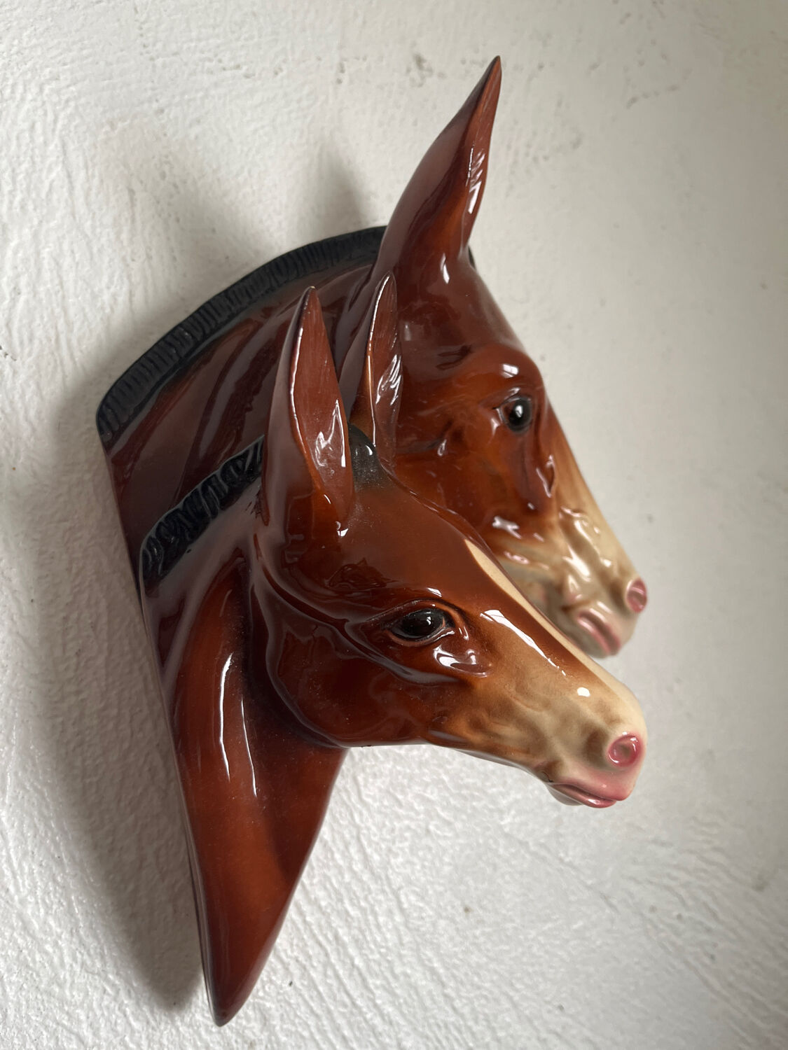 Ceramic wall decoration horses, Hema Holland
