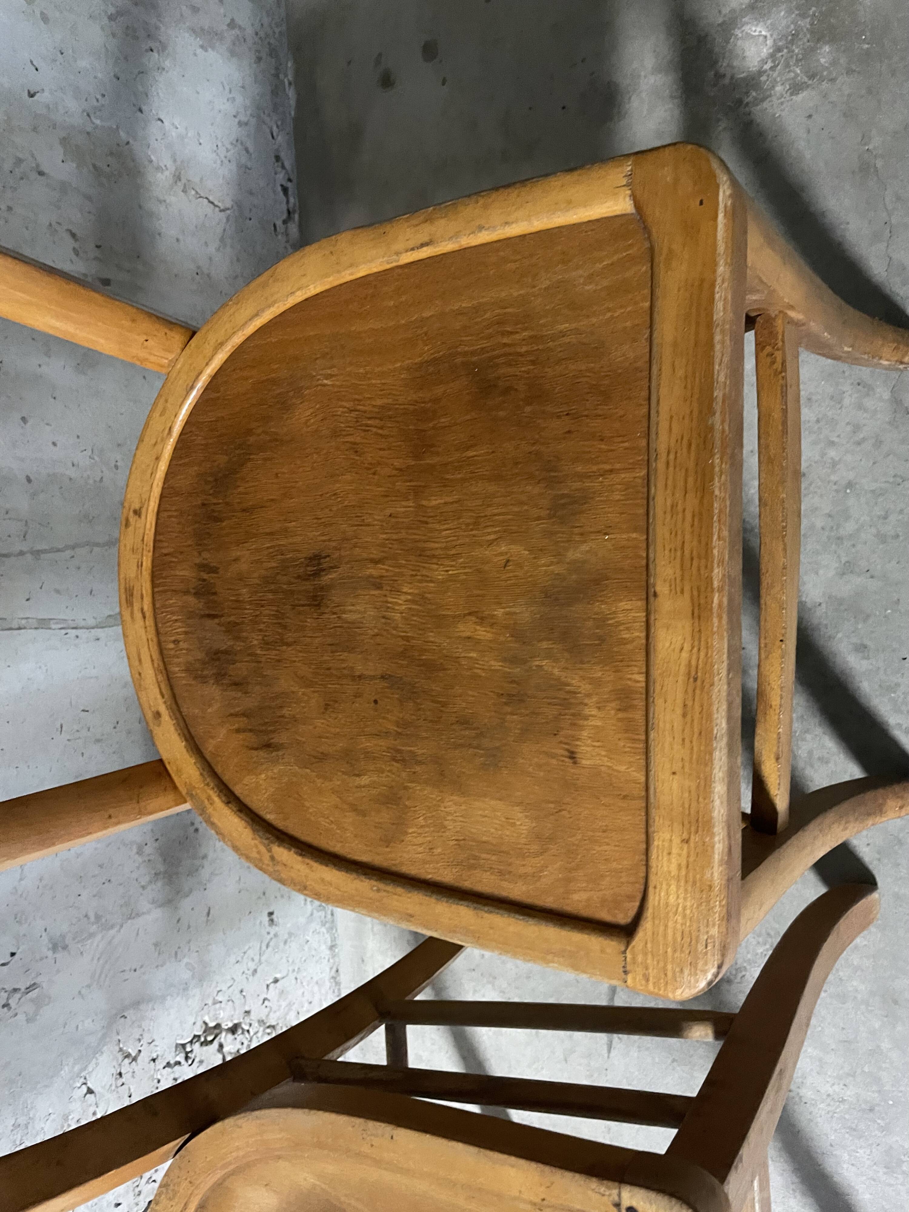 Pair of 1950s bistro chairs