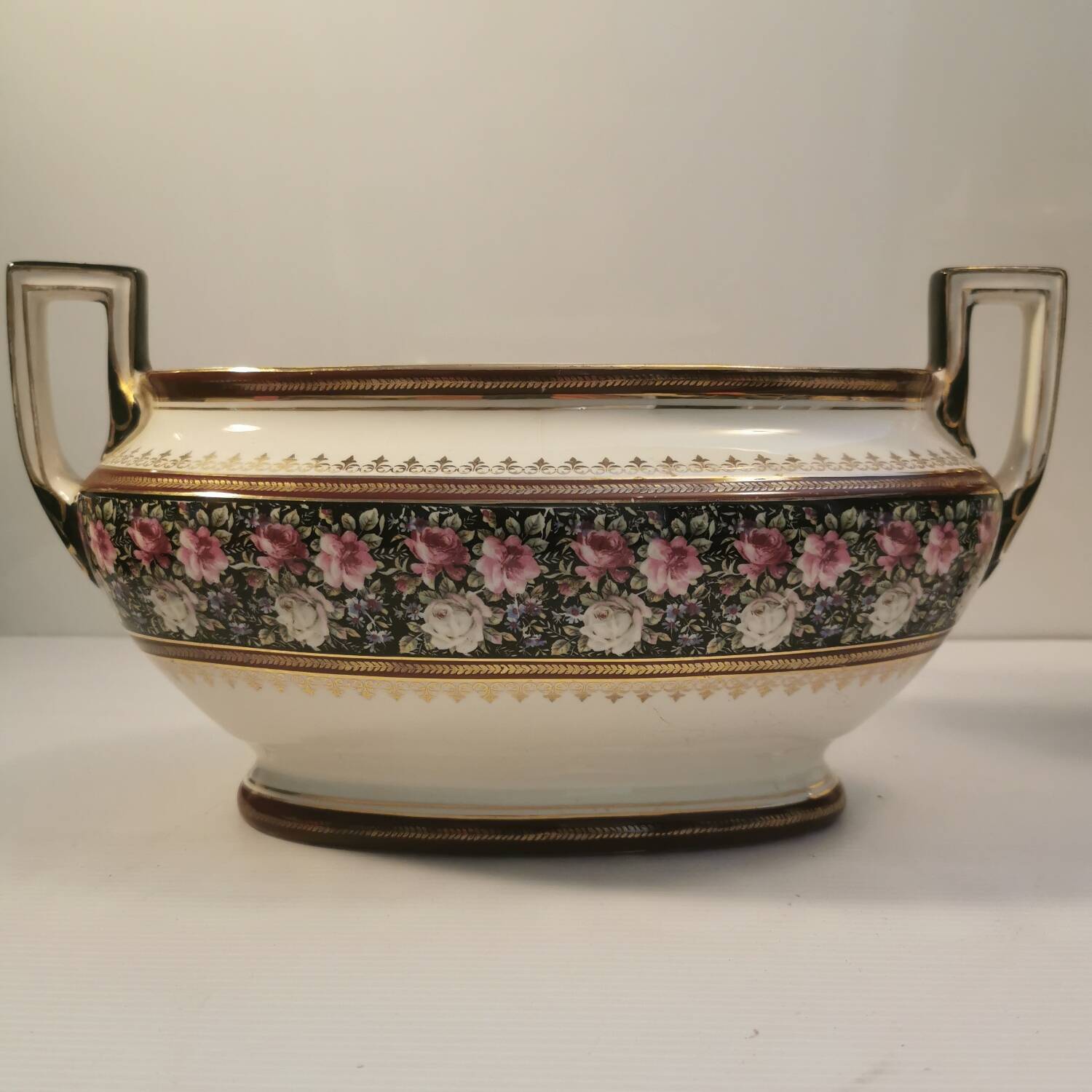 Belgian earthenware fireplace insert Boch la Louviere 1930s, 1940s