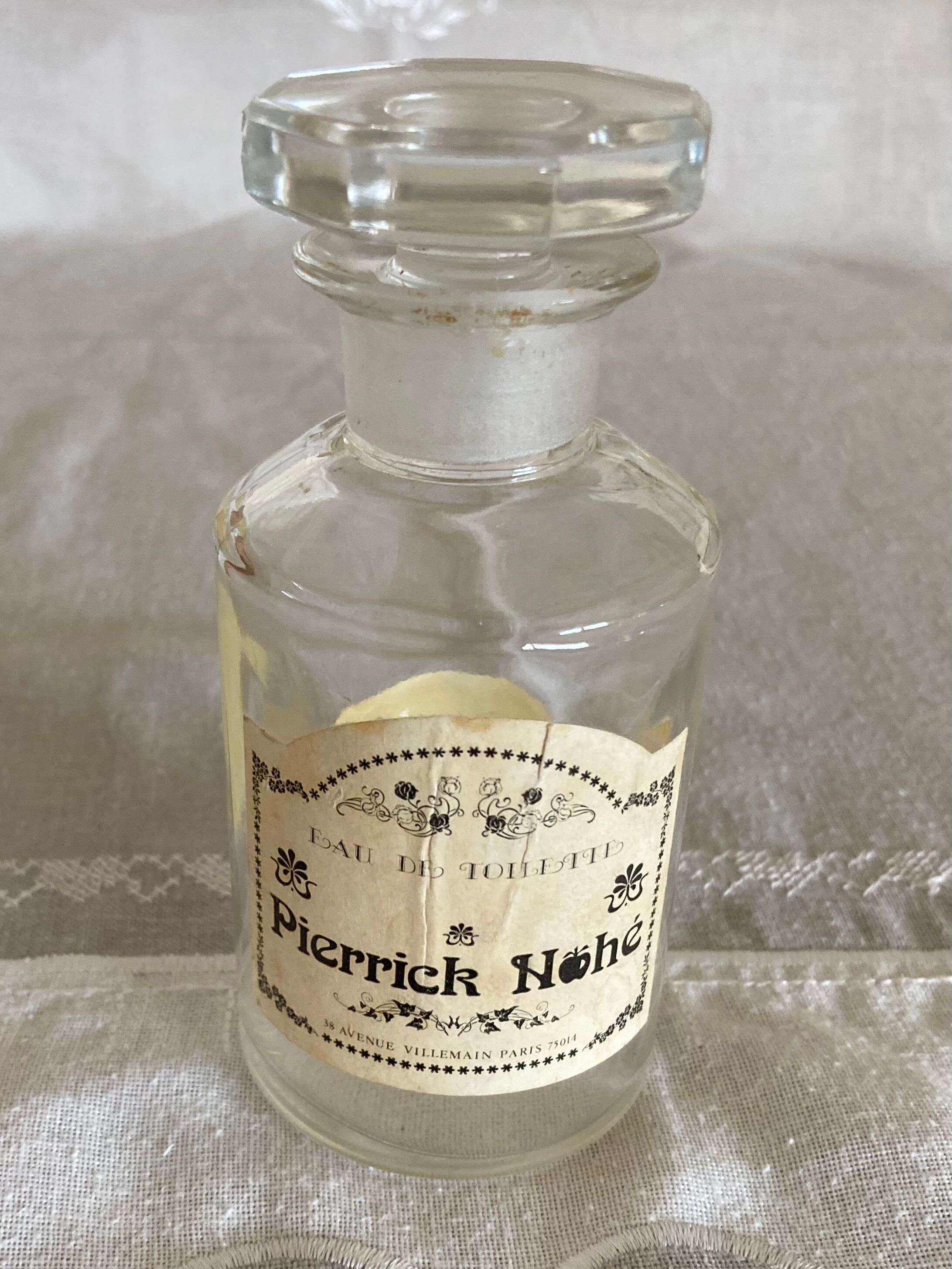 Bottle of eau de toilette Pierrick Nohé Paris