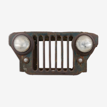 Grille d'un Jeep militaire Willys 1940