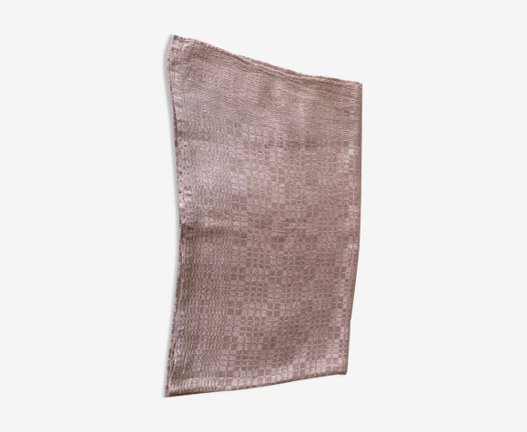 Nappe brodée beige clair