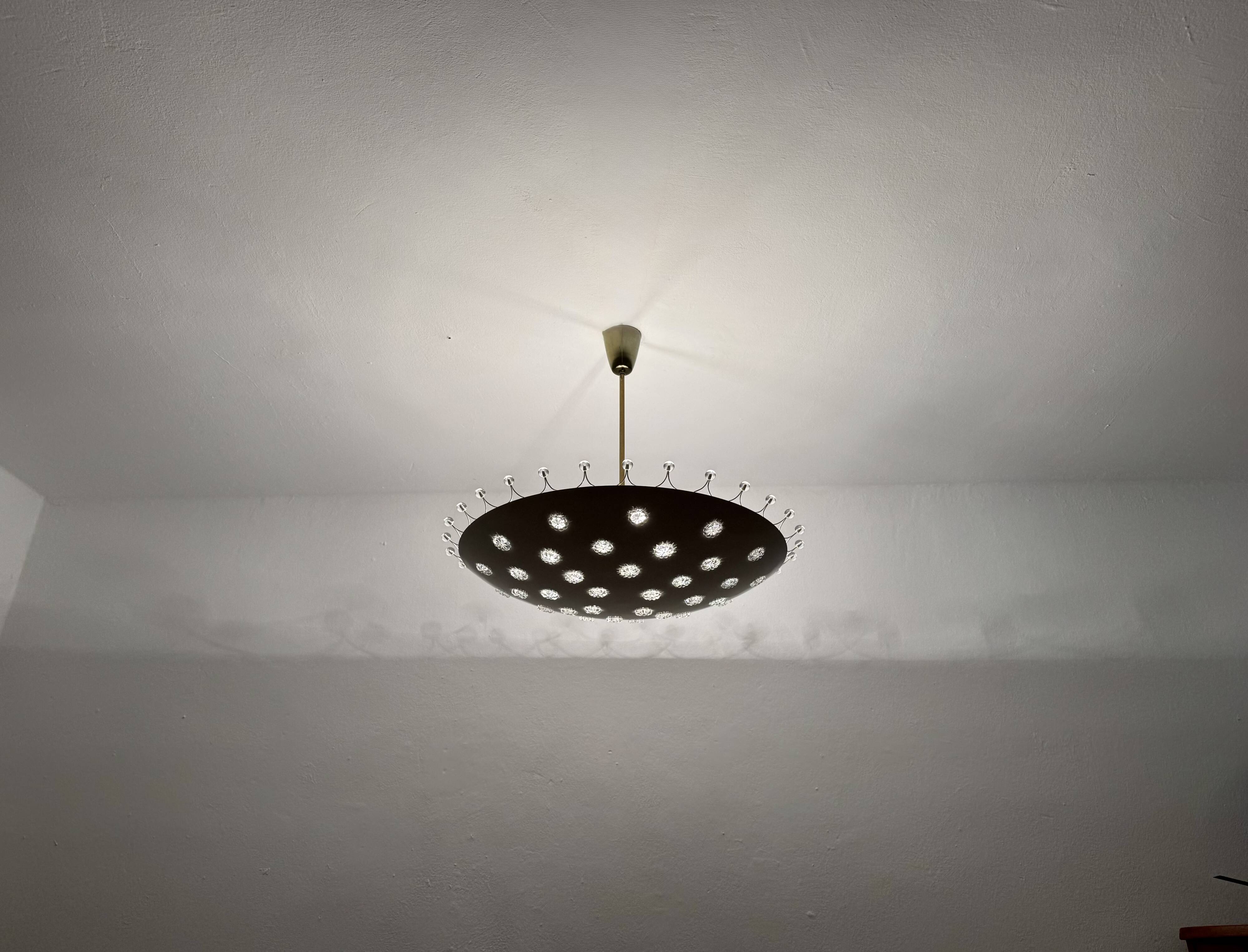 XL Crystal Glass Uplight by Emil Stejnar for Rupert Nikoll