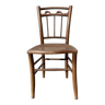 Chaise en bois et cannage
