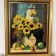 Oil on canvas sunflowers