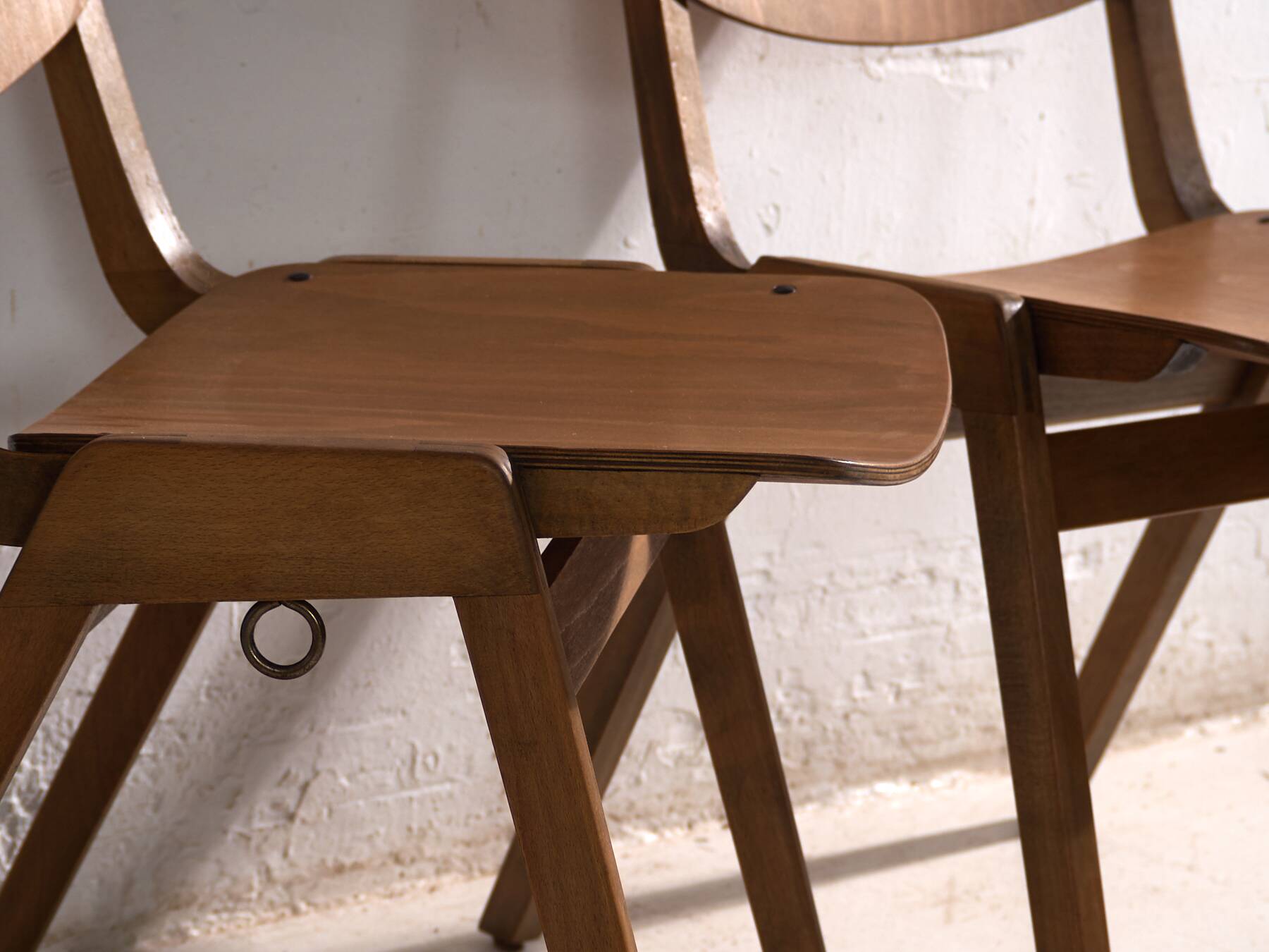 Vintage Thonet dining chairs (c.1950). Set of 4 pieces.
