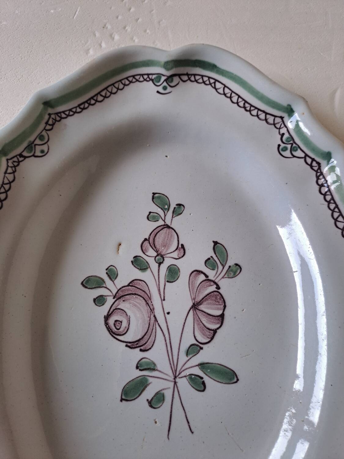 Bordeaux oval dish, 18th century