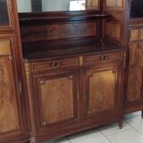 Ancien grand meuble cabinet louix xvi vitrine miroir