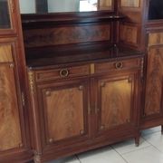 Ancien grand meuble cabinet louix xvi vitrine miroir