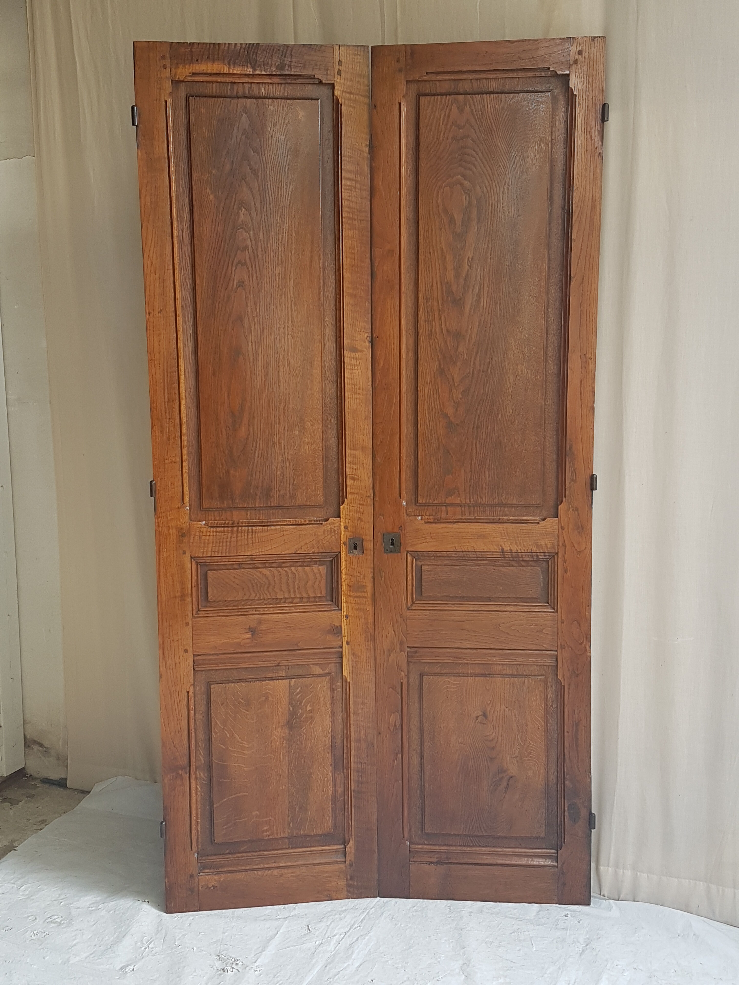 Old oak cabinet doors