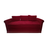 Sofa bench garnet velvet