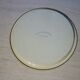 Blue cashmere round tray on white background.