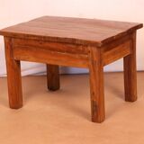 Antique Burmese teak bedside table