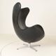 Early Egg Chair and Ottoman by Arne Jacobsen, Denmark, 1960s