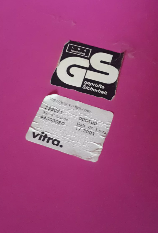 Pair of Panton chairs by Verner Panton, Vitra