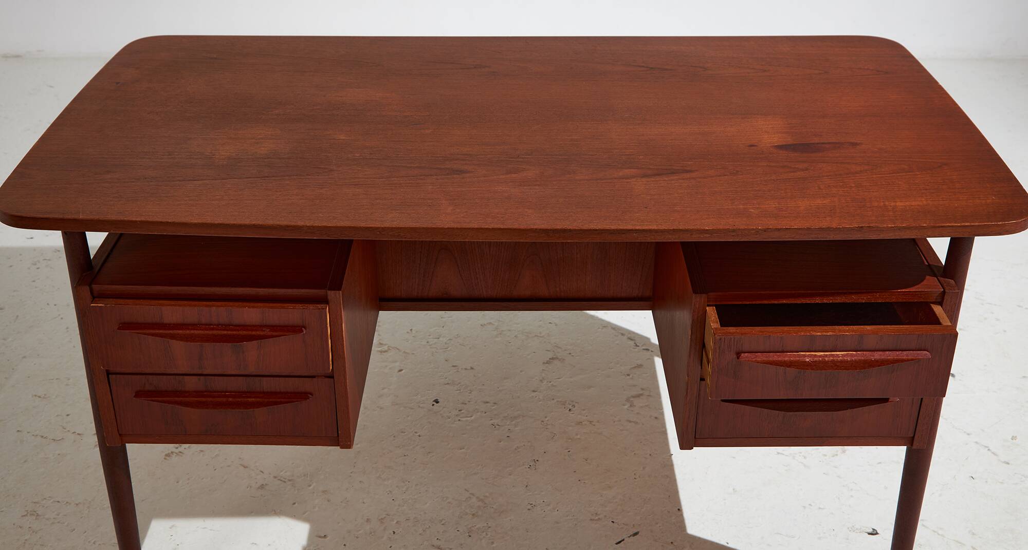 Teak Desk 1960s by Gunnar Nielsen Tibergaard, 1960s (MK9919)
