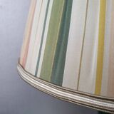 Brass lamp with pleated cap, 70s, Hollywood Regency