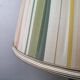 Brass lamp with pleated cap, 70s, Hollywood Regency