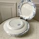 set of dessert plates in K&G Lunéville Iron Earth model "Angèle" late 19th century