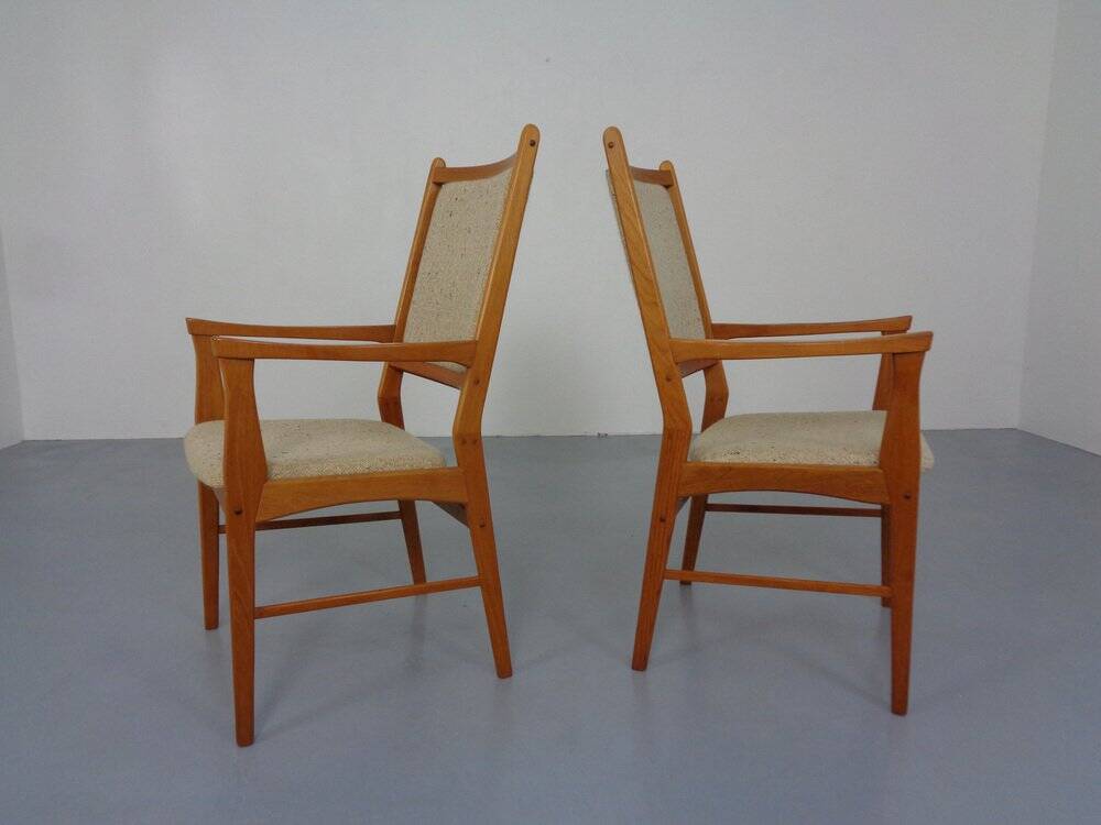 Set of Vintage Danish Teak Dining Armchairs, 1960s
