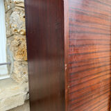 Filing cabinet with double curtains