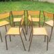 6 chaises vintage Mullca