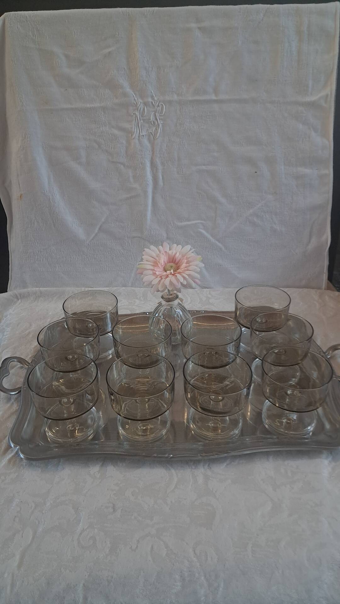 10 coupes en verre fumé
