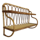 Rattan wall shelf