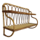 Rattan wall shelf