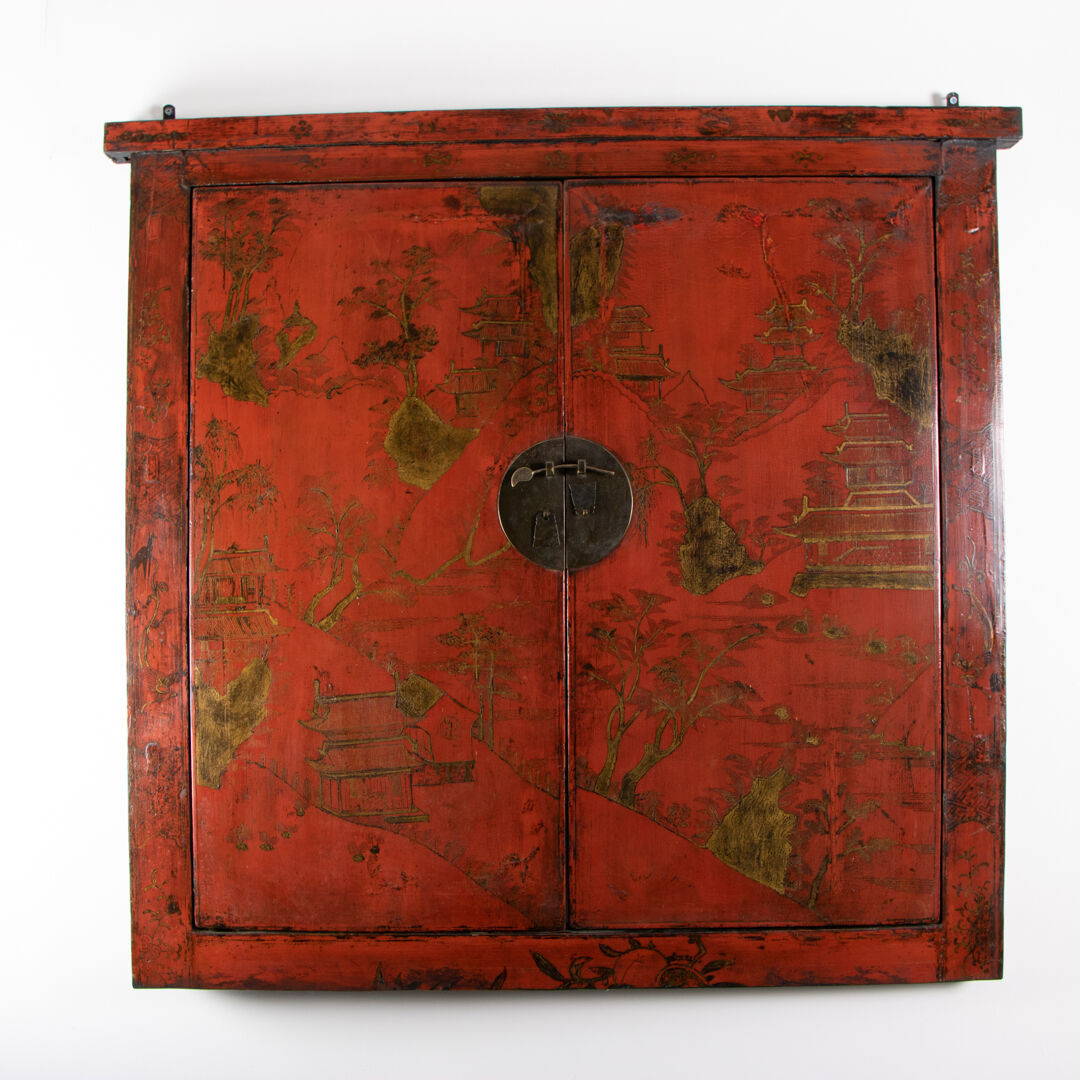 Chinese painted doors and framing