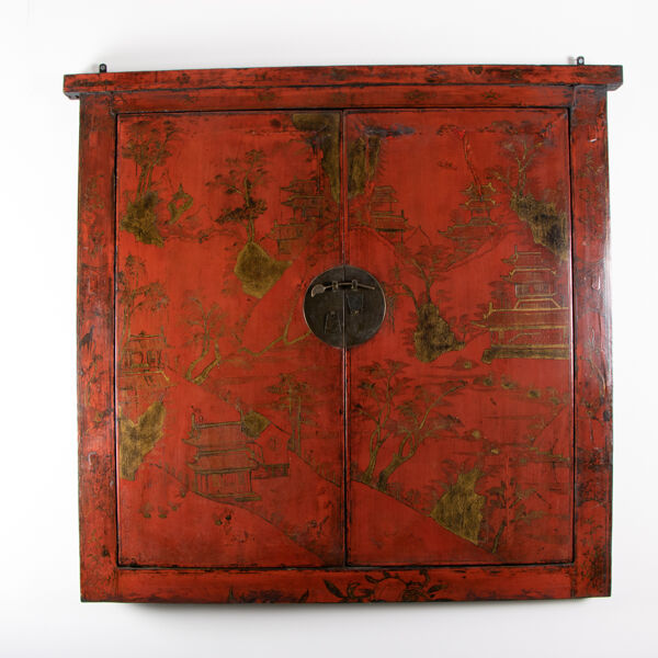 Portes peintes chinoises et encadrement