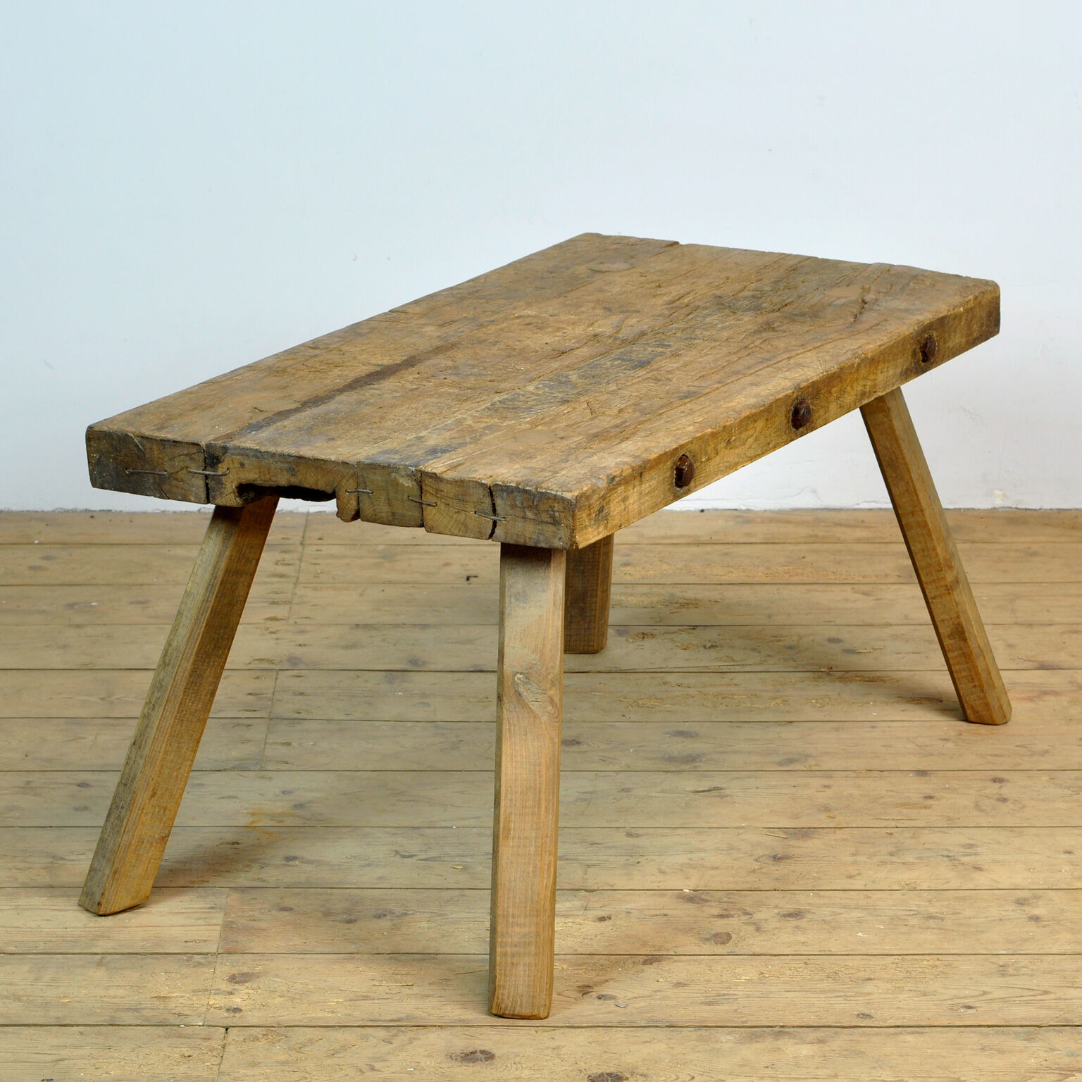 Vintage oak butcher's table/farmtable, 1930s