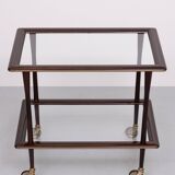 Ico Parisi Ebonized walnut wood serving card 1950s