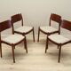 Set of four chairs, Danish design, 1970s, production: Denmark