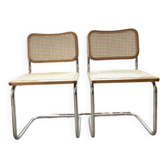 Cesca B32 chairs by Marcel Breuer