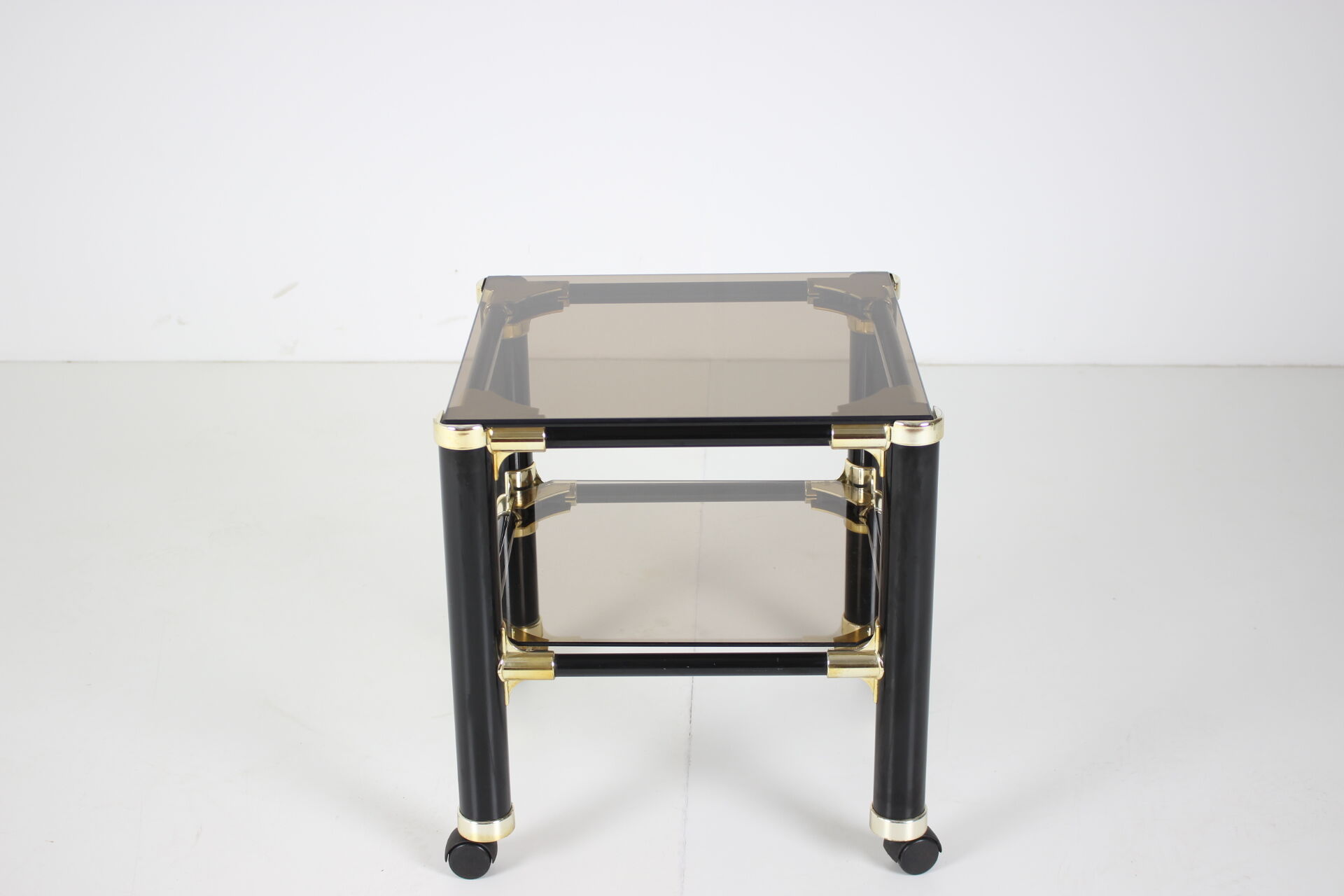 Mid-century small glass table, Vet For, Italy.
