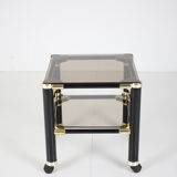 Mid-century small glass table, Vet For, Italy.