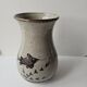 Ceramic vase with fish pattern - Vintage signed (signature to be identified)