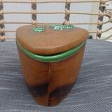 Ceramic box and leather seahorses