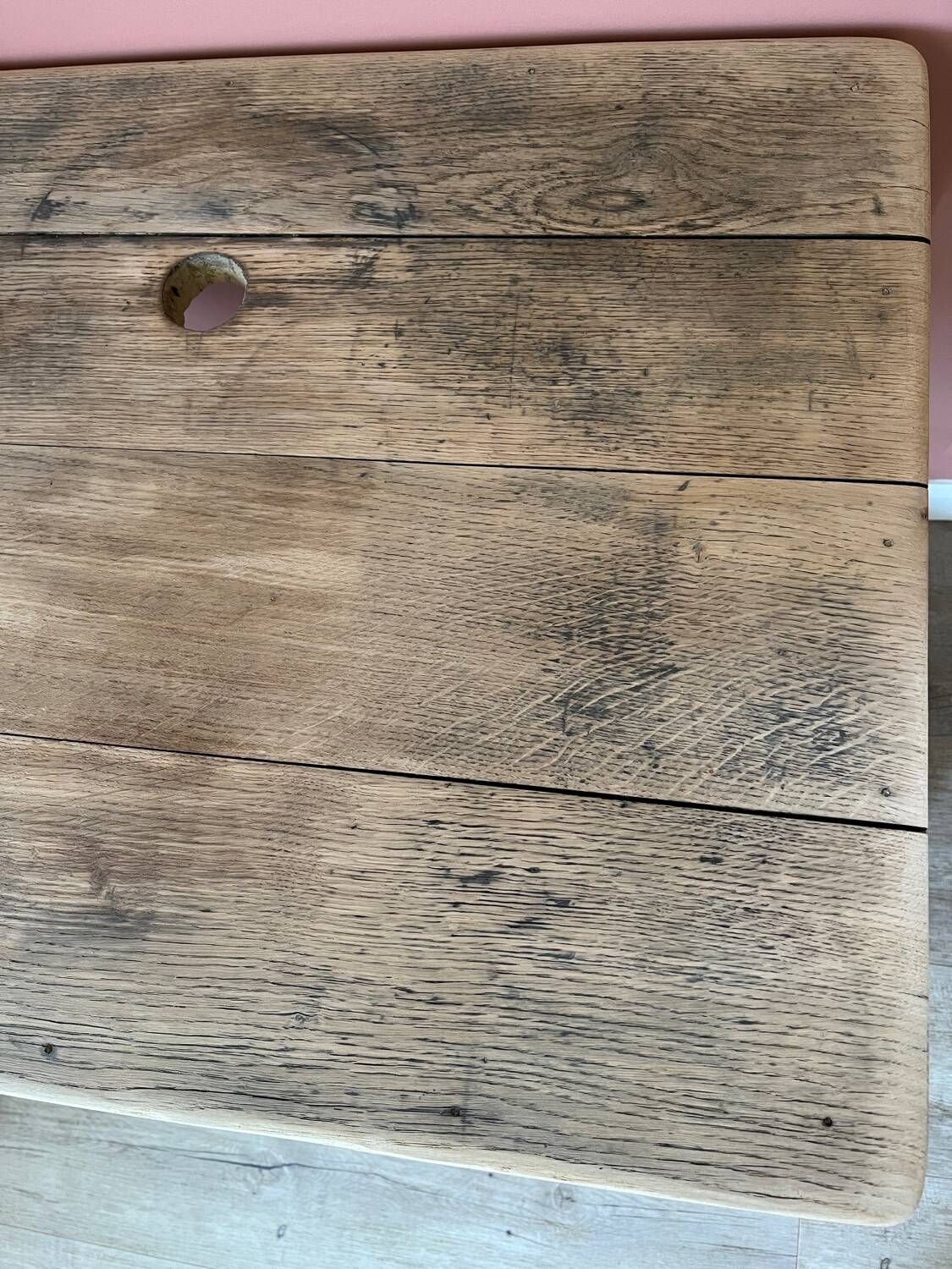 Small workbench made of solid oak