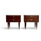 Rosewood bedside tables