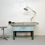 Old solid wood workbench 40/50