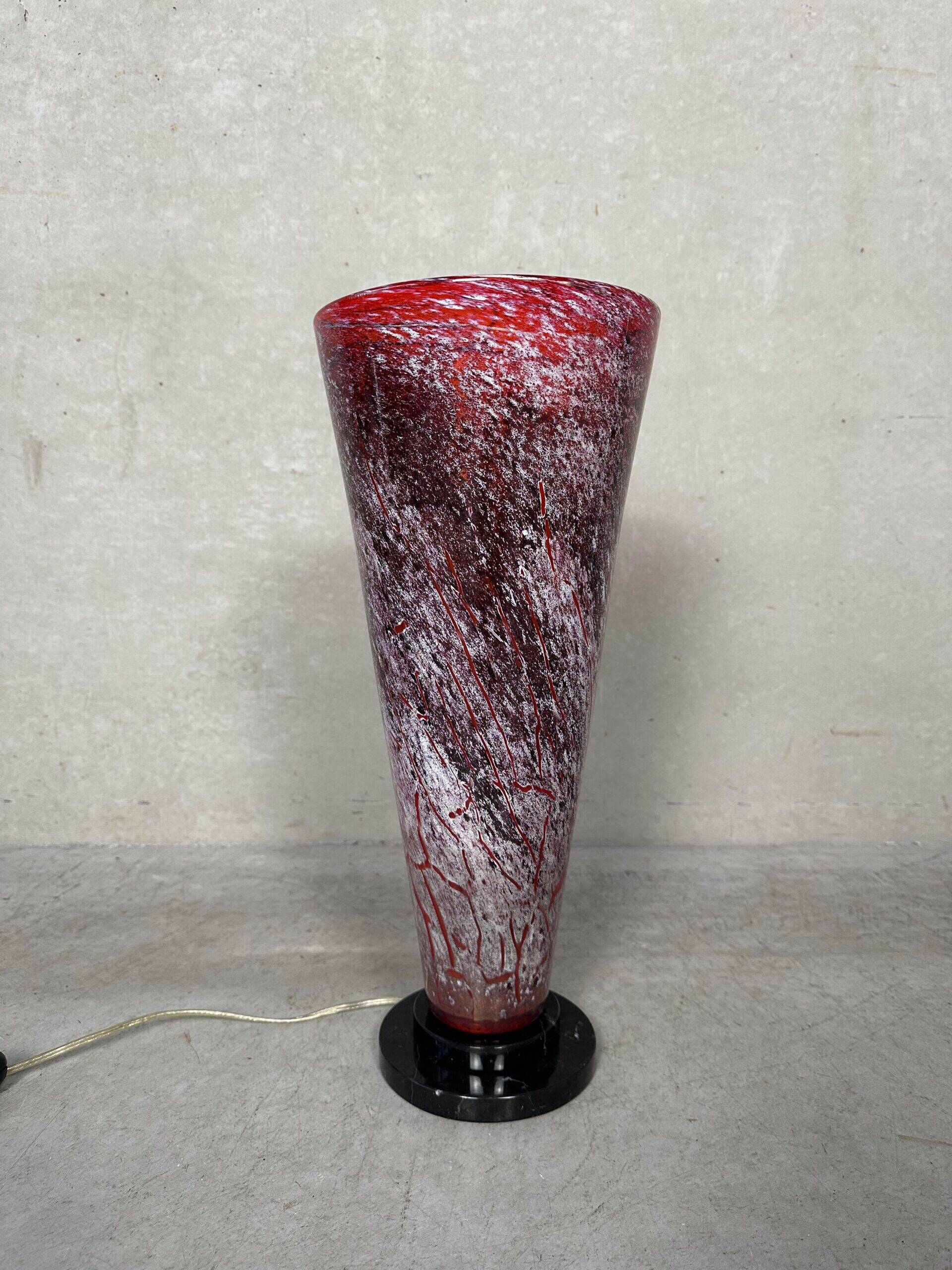 Art Deco table lamp – glass