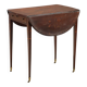 Petite table ancienne en acajou marquetée, Royaume-Uni, XIXe siècle