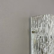 cubic Hollywood Regency Ice Glass Wall Light Made by Kalmar Lights, 1960s