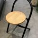 Tabouret bois et métal