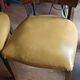set of 4 vintage Art Deco chairs with carved wood and grape cluster design
