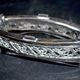 Empire salt shaker in silver metal ALPACA Saleron Napoléon III shuttle laurel frieze