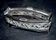 Empire salt shaker in silver metal ALPACA Saleron Napoléon III shuttle laurel frieze
