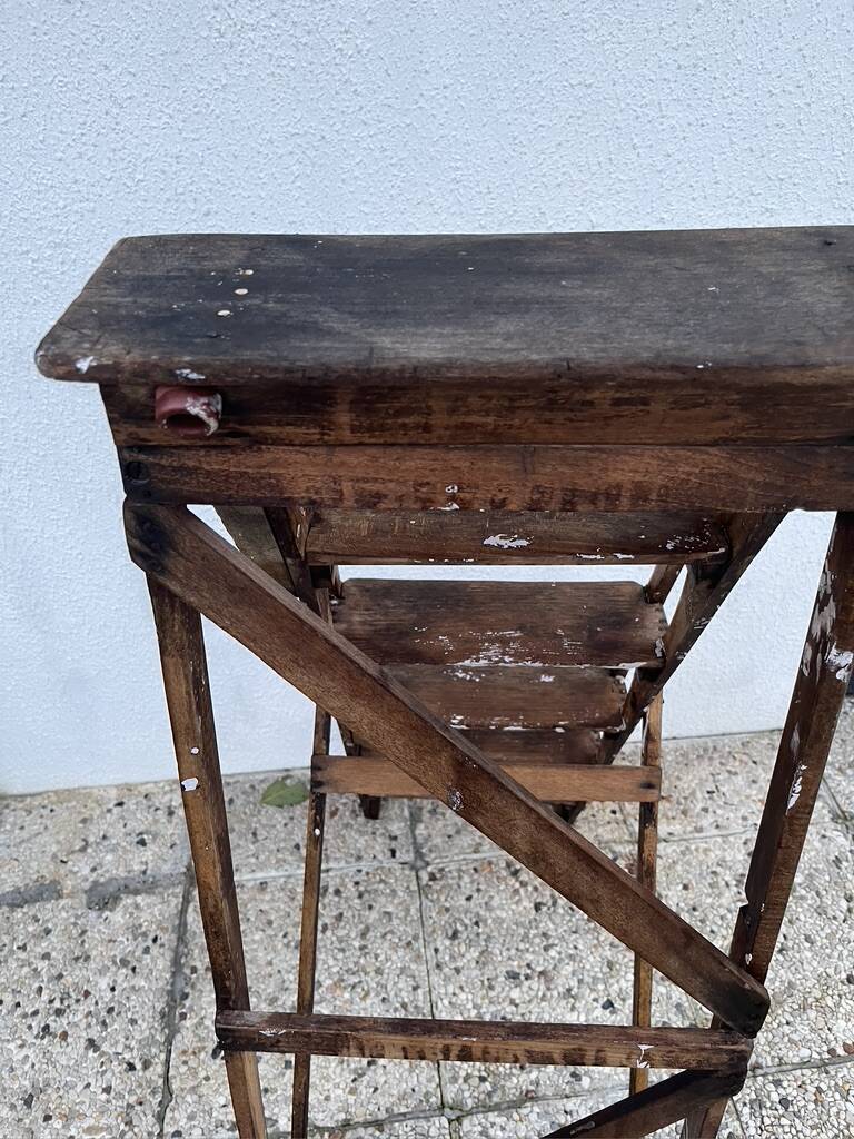 Wooden stepladder